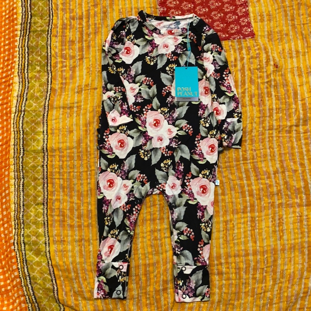 Posh Peanut Milani ruffled romper